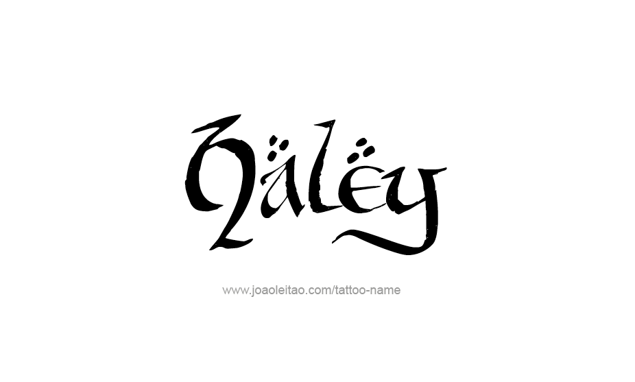 Tattoo Design Name Haley   