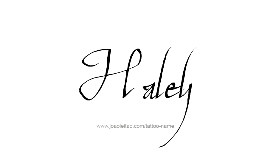 Tattoo Design Name Haley   