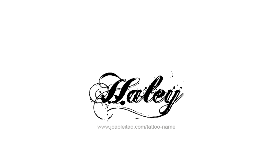 Tattoo Design Name Haley   