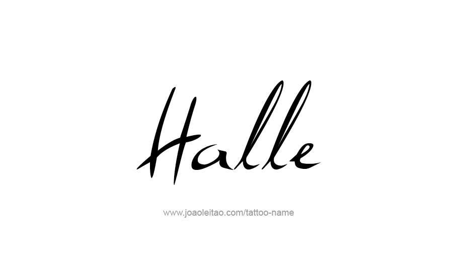 Tattoo Design Name Halle   