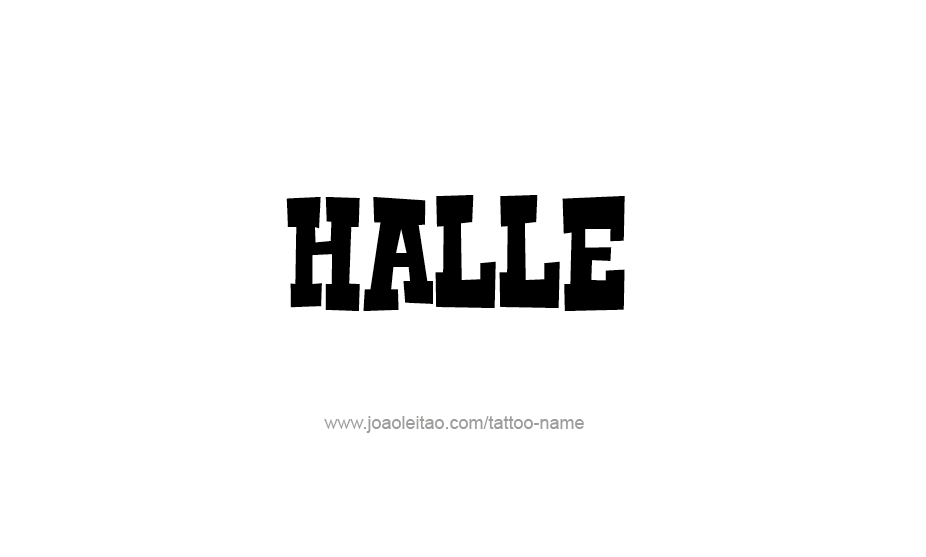 Tattoo Design Name Halle   