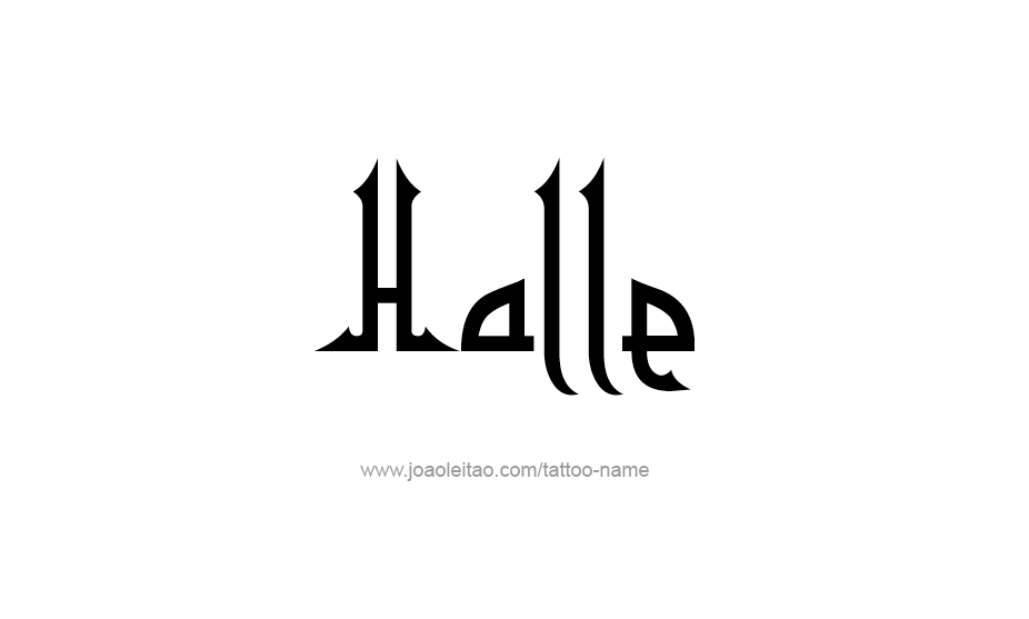 Tattoo Design Name Halle   