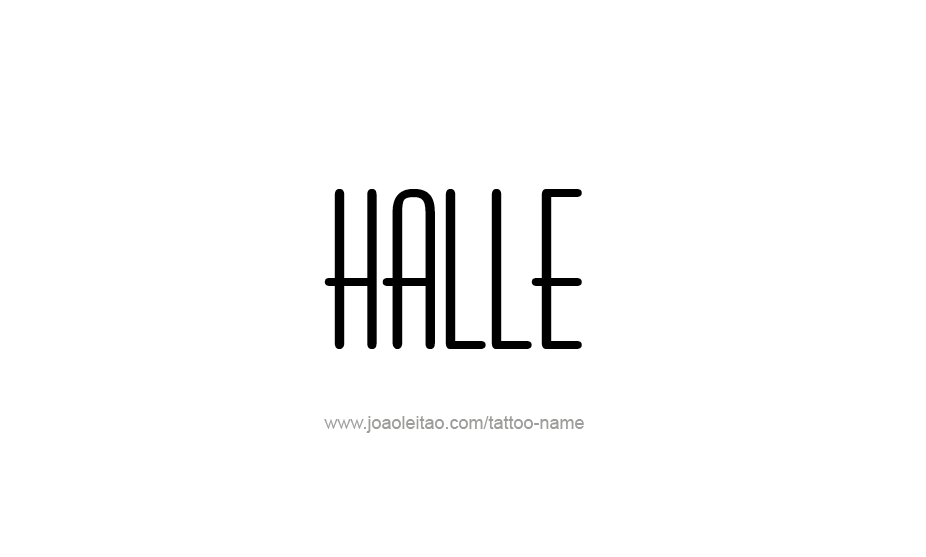 Tattoo Design Name Halle   