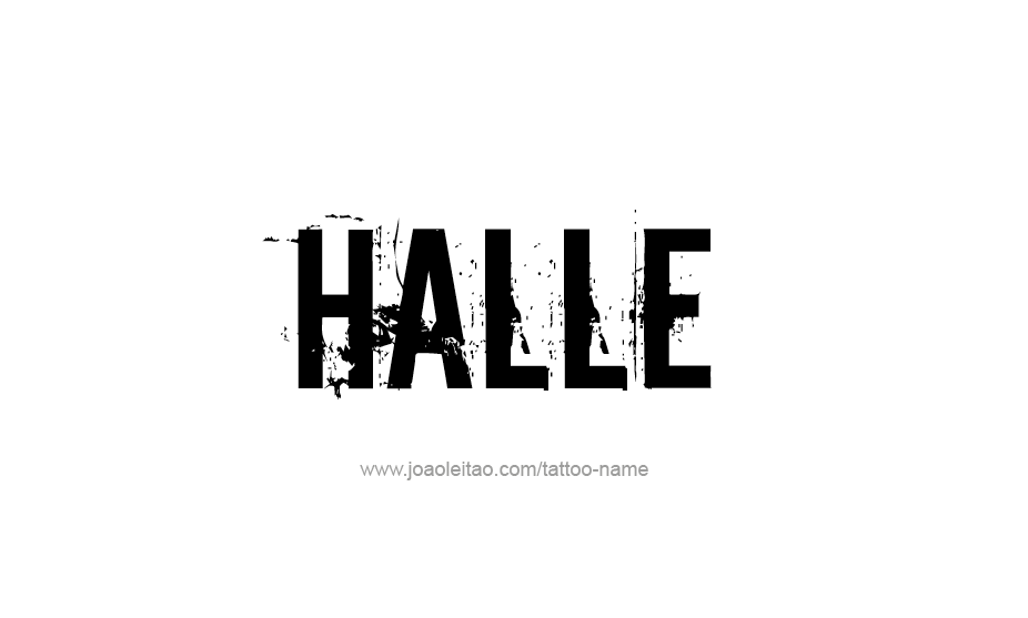 Tattoo Design Name Halle   