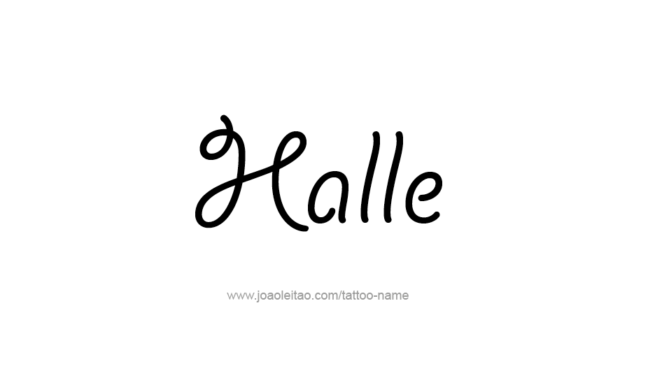 Tattoo Design Name Halle   