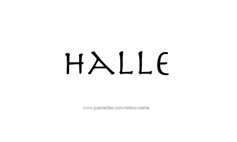 Tattoo Design Name Halle   