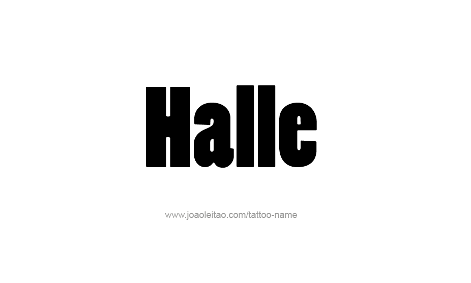 Tattoo Design Name Halle   