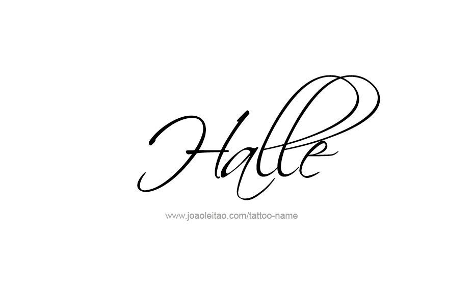 Tattoo Design Name Halle   