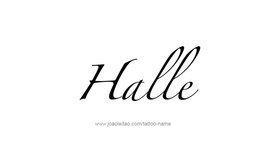 Tattoo Design Name Halle   