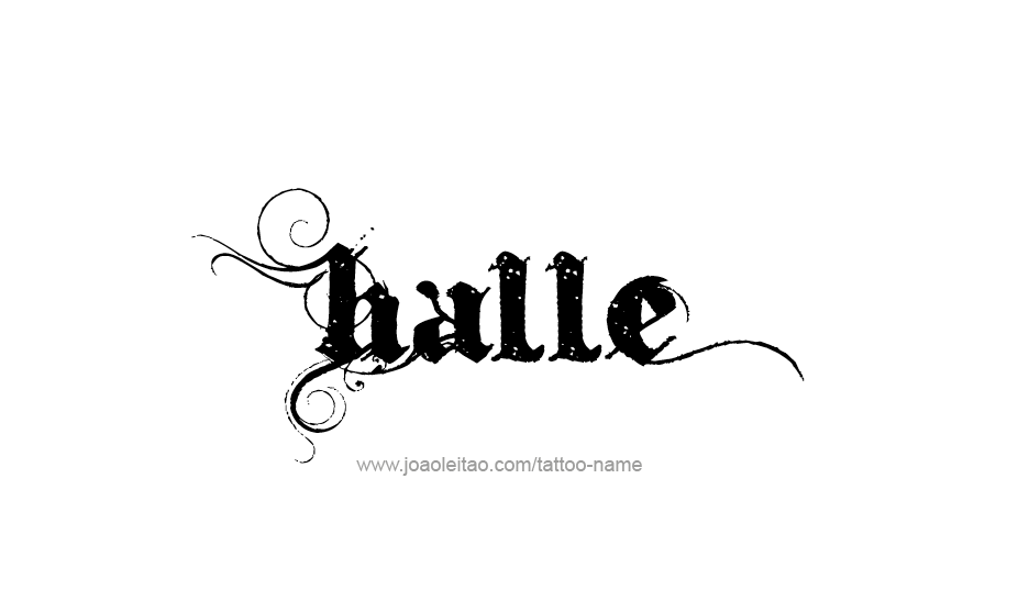 Tattoo Design Name Halle   