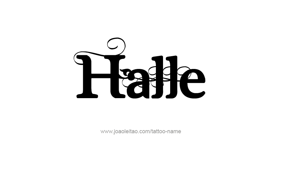 Tattoo Design Name Halle   