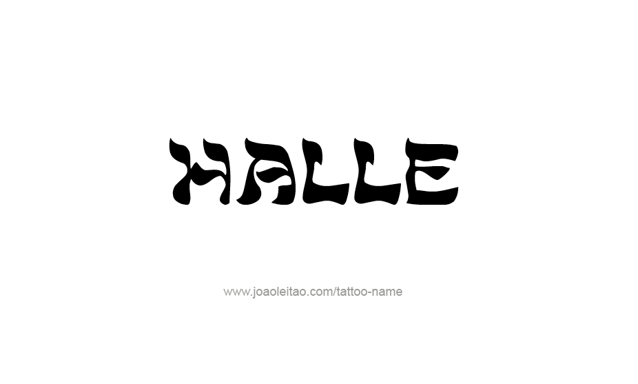 Tattoo Design Name Halle   