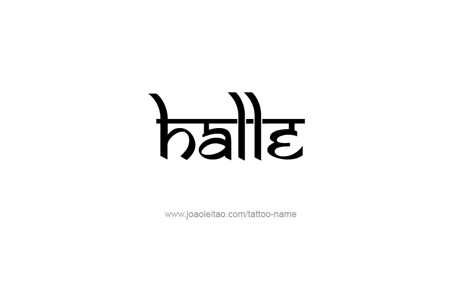 Tattoo Design Name Halle   