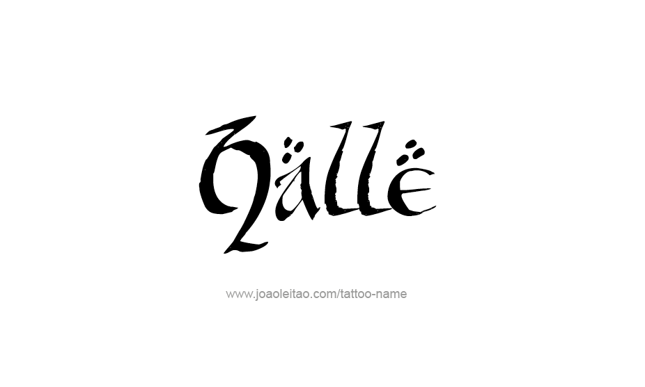 Tattoo Design Name Halle   