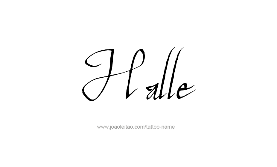 Tattoo Design Name Halle   