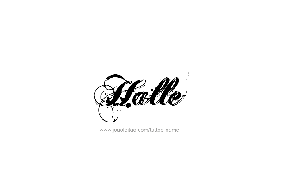 Tattoo Design Name Halle   