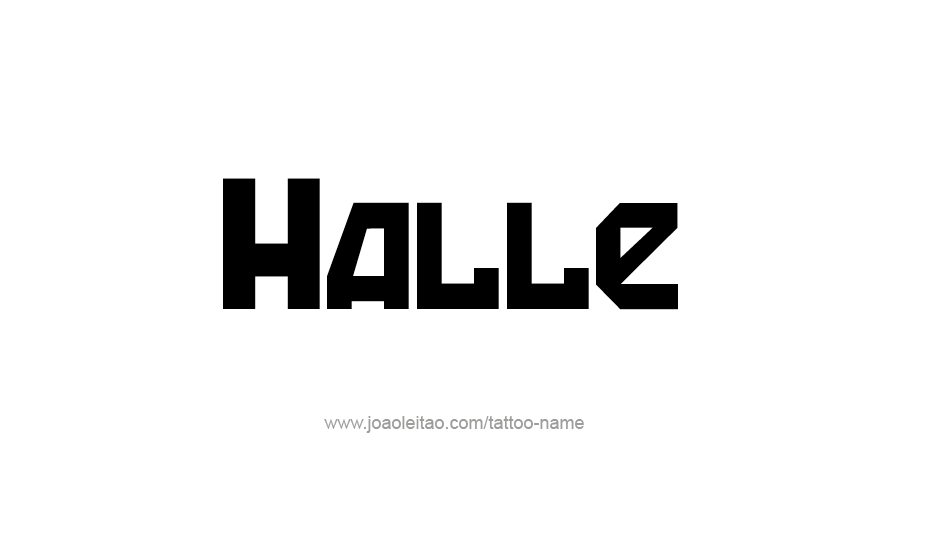 Tattoo Design Name Halle   