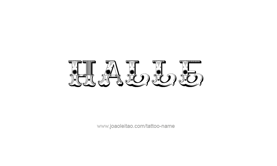 Tattoo Design Name Halle   