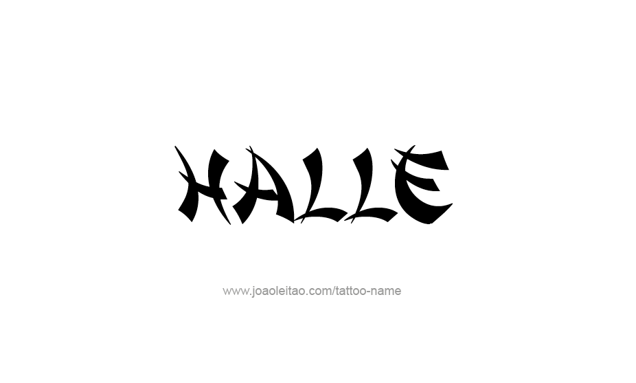 Tattoo Design Name Halle   