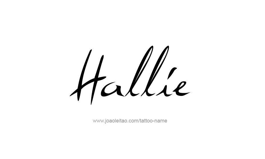 Tattoo Design Name Hallie   