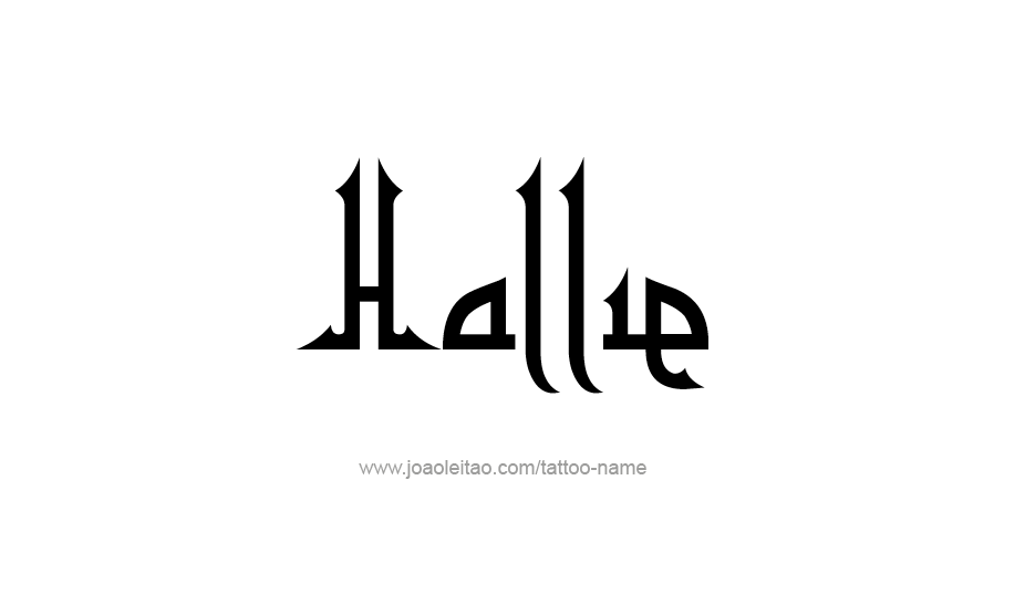 Tattoo Design Name Hallie   