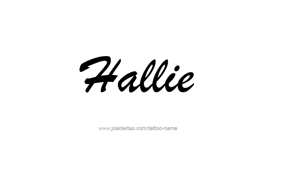 Tattoo Design Name Hallie   