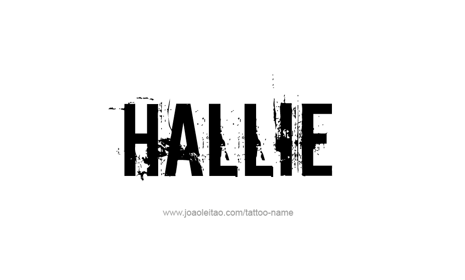 Tattoo Design Name Hallie   