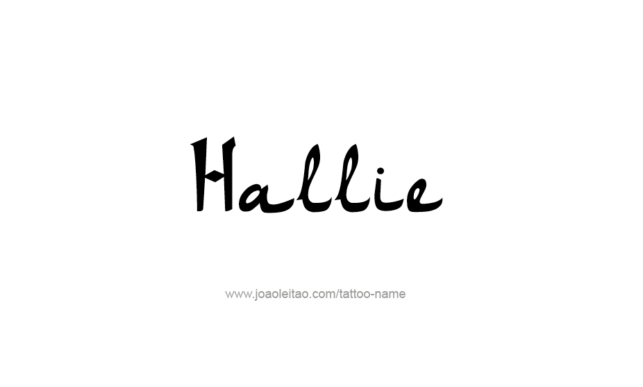 Tattoo Design Name Hallie   