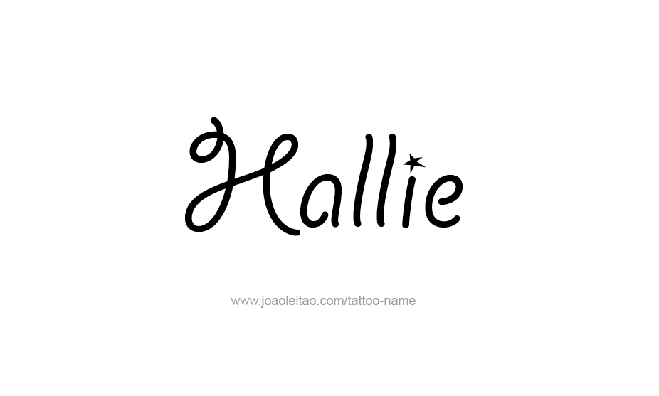 Tattoo Design Name Hallie   