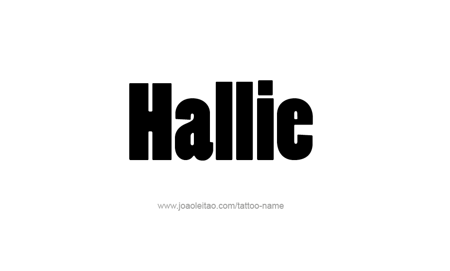 Tattoo Design Name Hallie   