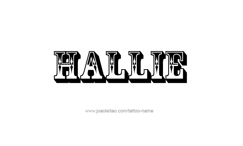 Tattoo Design Name Hallie   