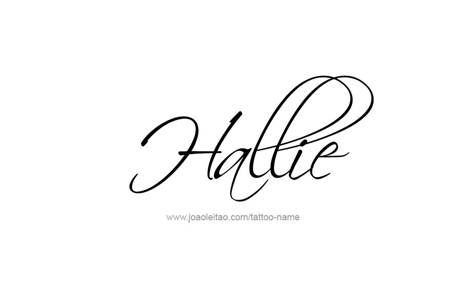 Tattoo Design Name Hallie   