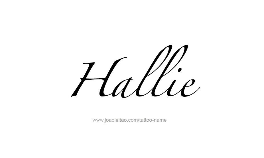 Tattoo Design Name Hallie   