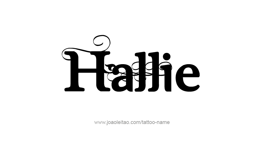 Tattoo Design Name Hallie   