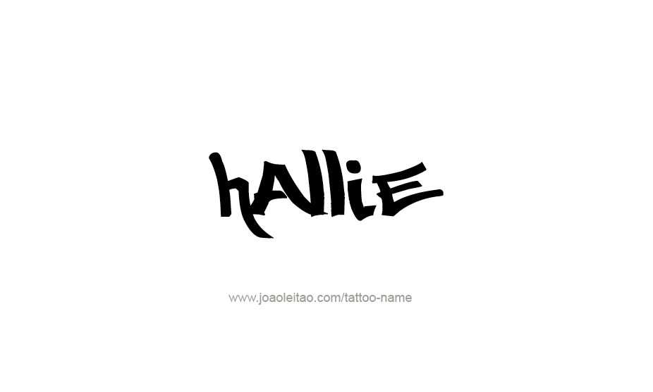 Tattoo Design Name Hallie   