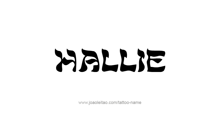 Tattoo Design Name Hallie   