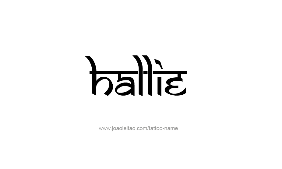 Tattoo Design Name Hallie   