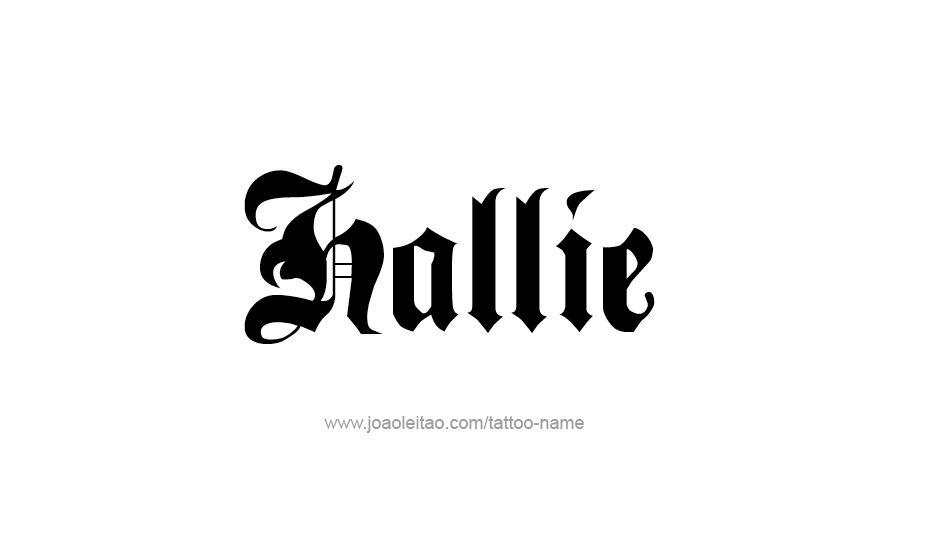 Tattoo Design Name Hallie   