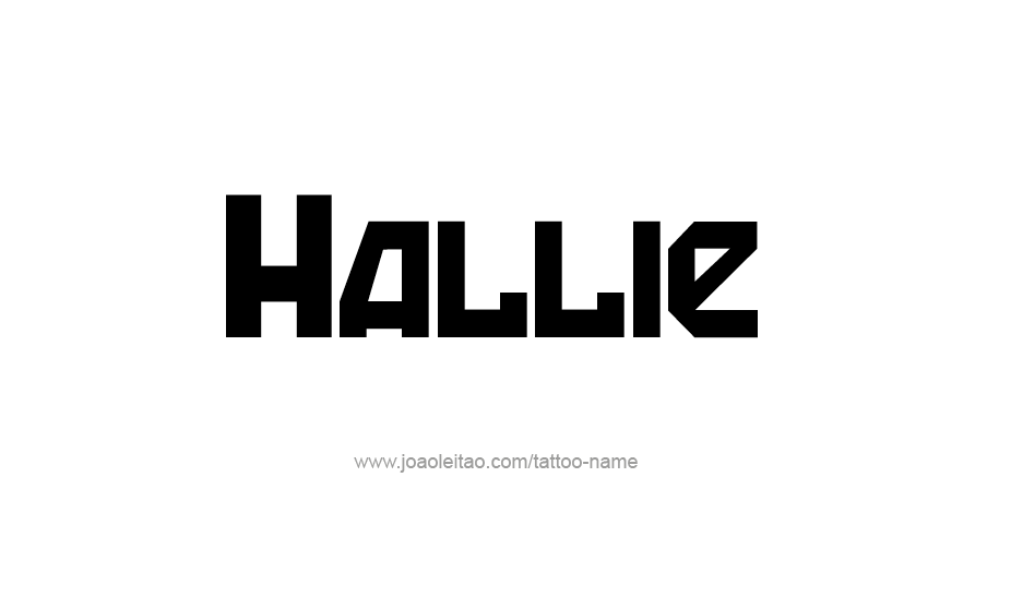 Tattoo Design Name Hallie   