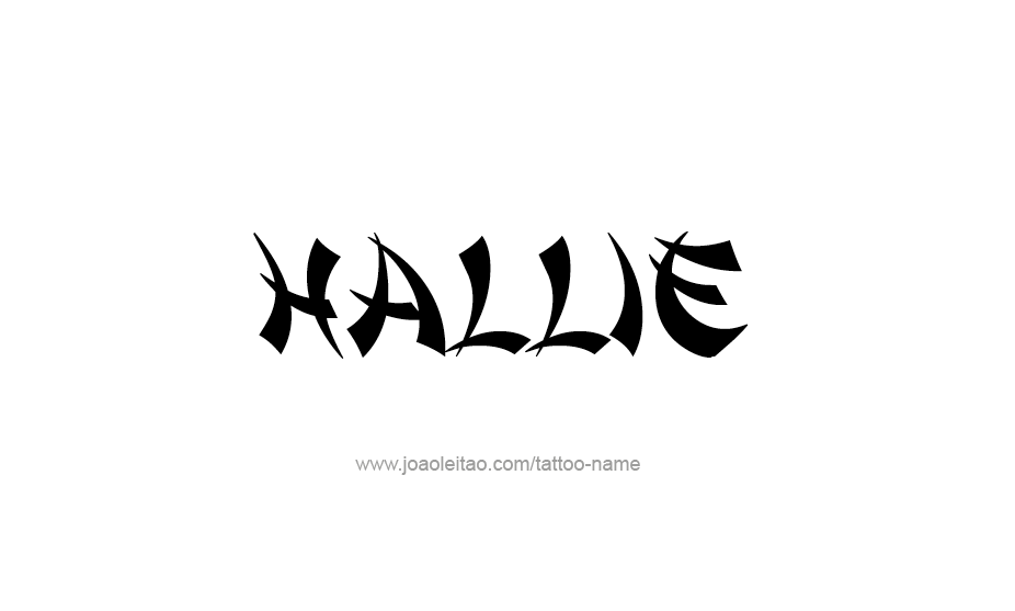 Tattoo Design Name Hallie   