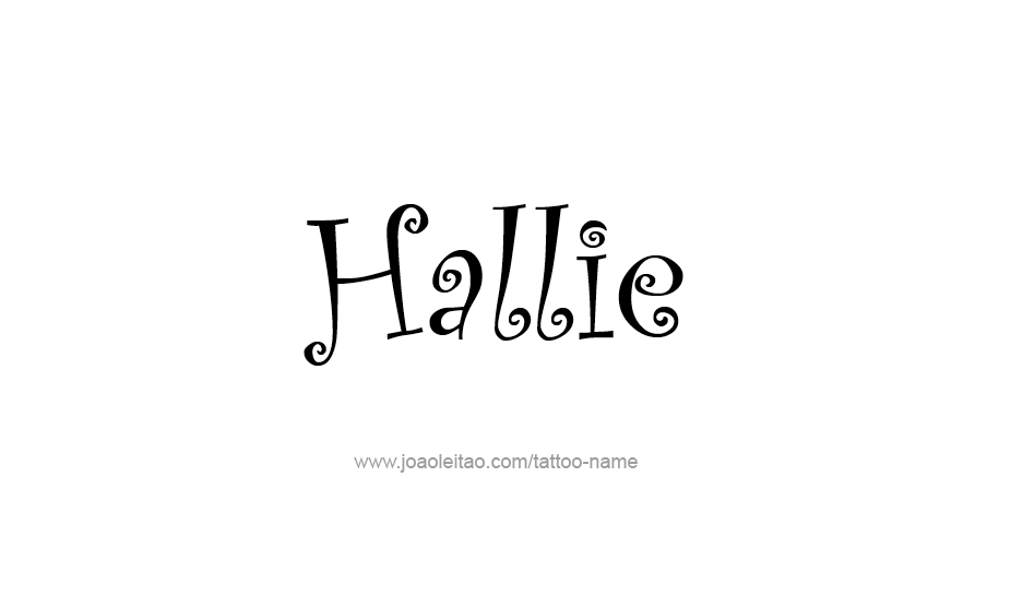 Tattoo Design Name Hallie   