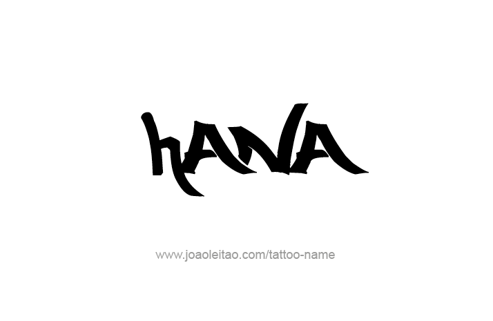 Tattoo Design Name Hana   