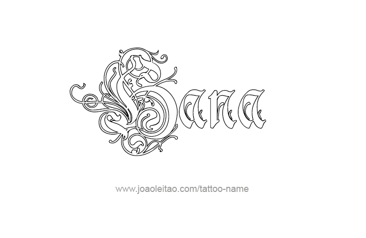 Tattoo Design Name Hana   