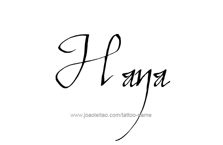 Tattoo Design Name Hana   