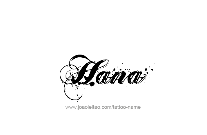 Tattoo Design Name Hana   