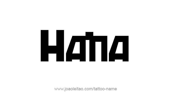 Tattoo Design Name Hana   