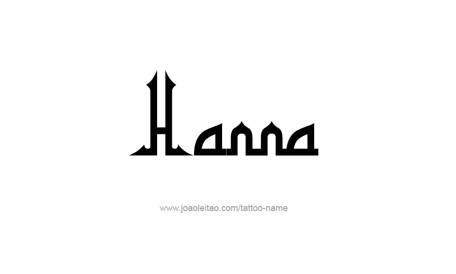 Tattoo Design Name Hanna   