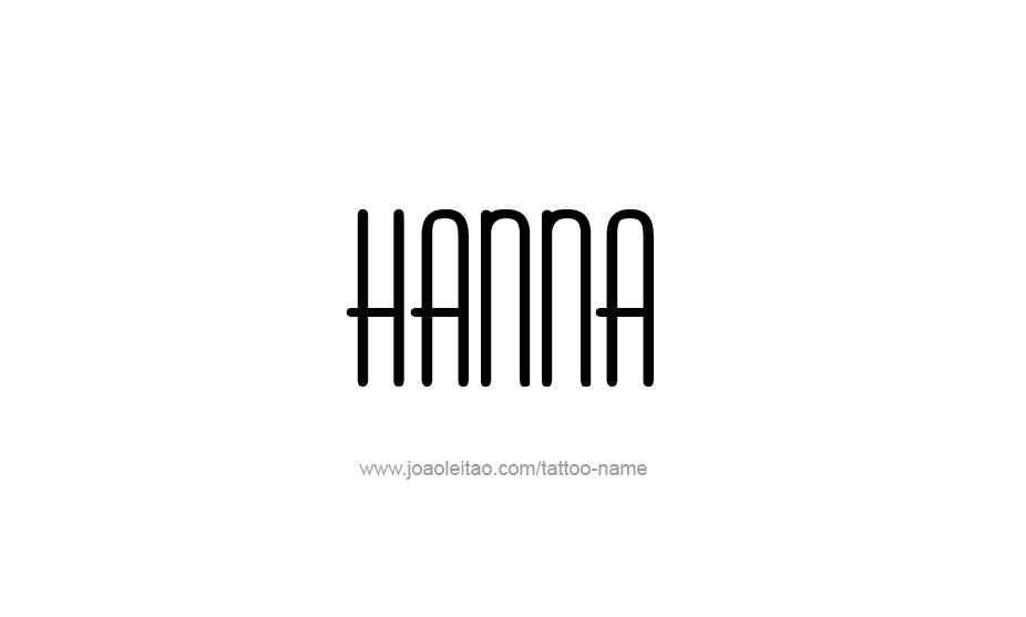 Tattoo Design Name Hanna   