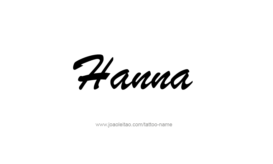 Tattoo Design Name Hanna   