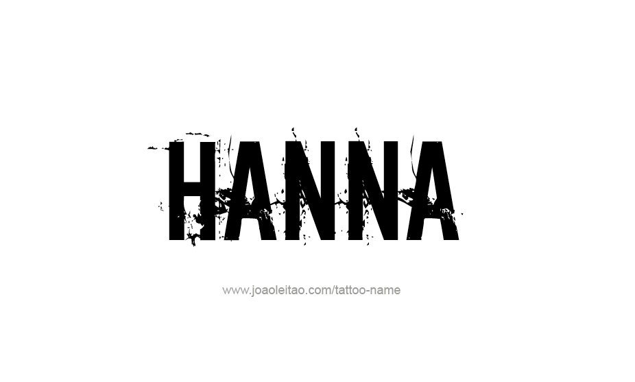 Tattoo Design Name Hanna   